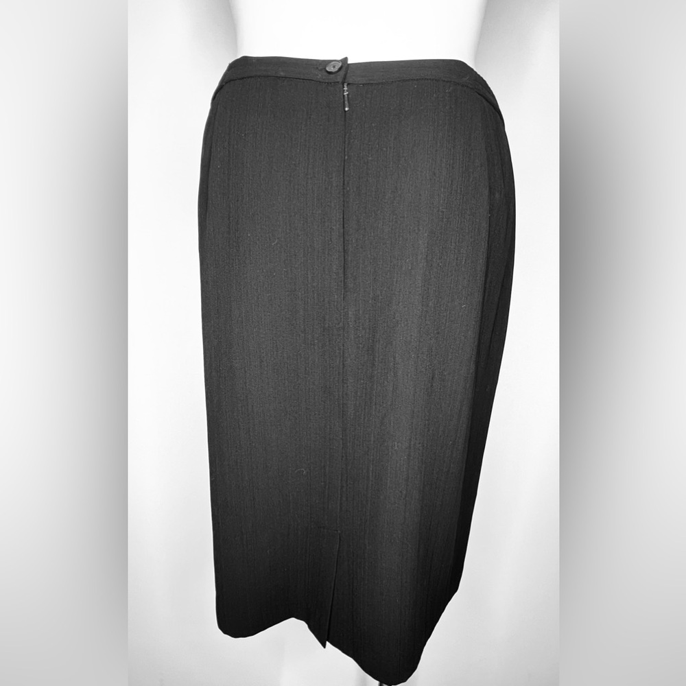 (18) Women’s WORTHINGTON-Black Straight Pencil Skirt Suit Lined one button Zip